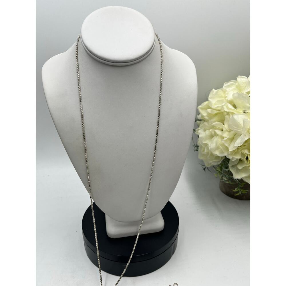 Kendra Scott‎ Rayne Silver Tone Rhodium Plated Tassel Blue Lapis Stone Necklace